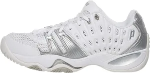 Prince T22 White-Silver Women's Shoes